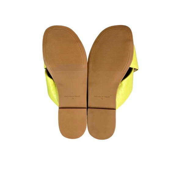 CHELSEA & VIOLET JACEY Leather Strappy Cross Band Sandals - Picture 7 of 9